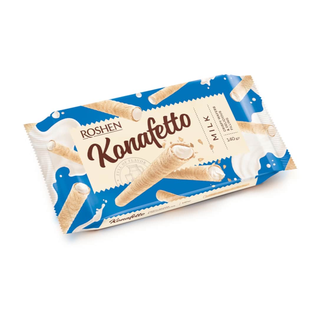 Vaflin. vamzd. su pien. įd. KONAFETTO, 140 g