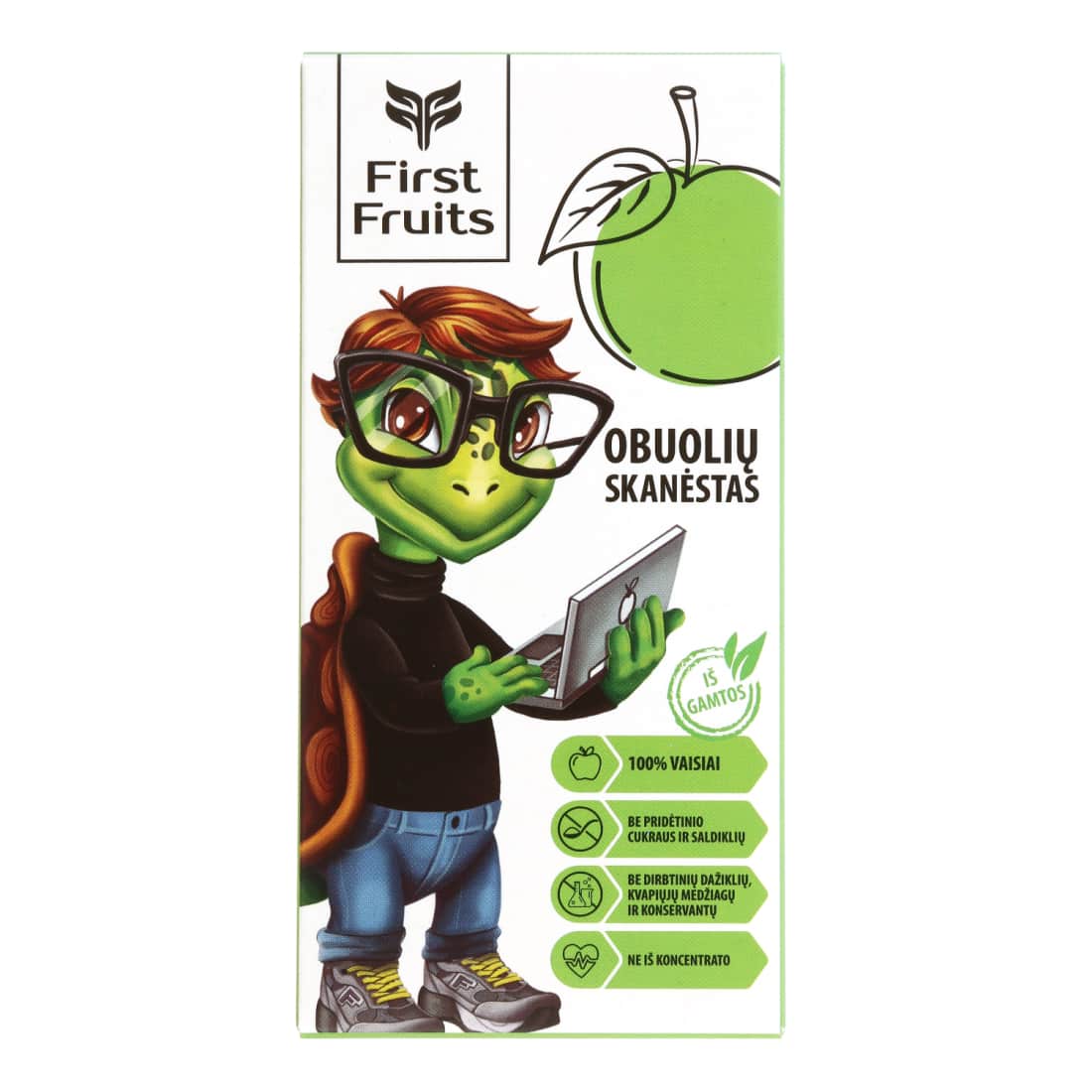 Obuolių skonio skanėstas FIRST FRUITS, 60 g