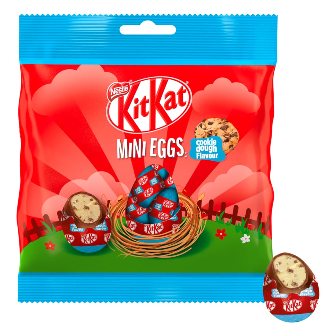 Šokolad. kiaušiniai KIT KAT COOKIE DOUGH, 90g