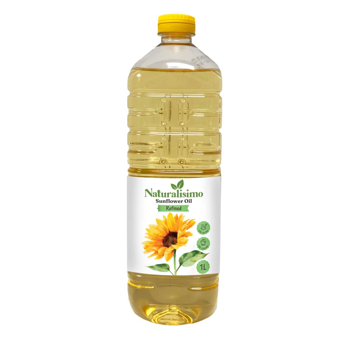 Rafinuotas saulėgrąžų aliejus NATURALS, 1 l