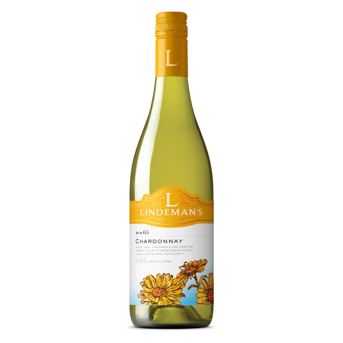 B. saus.v. LINDEMANS CHARDONNAY, 13,5%, 0,75l