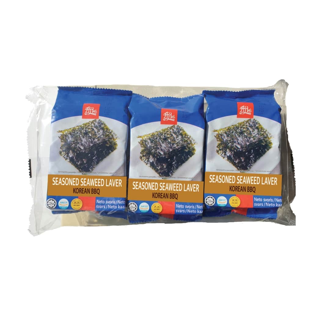 Jūržolės užkandis BBQ skonio AJI, 3 x 5g