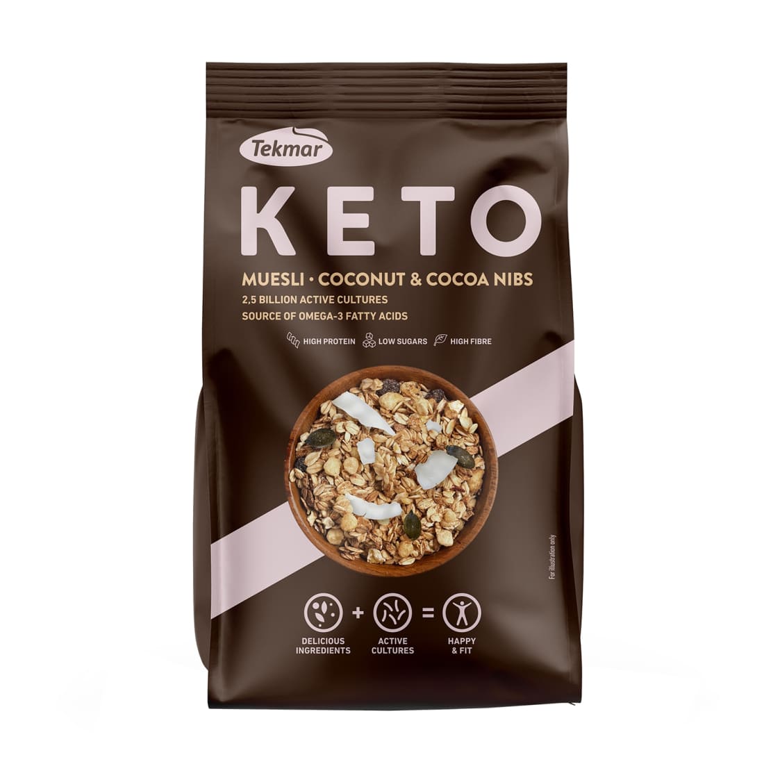 Keto dribsniai su kokos. ir kak. TEKMAR, 200g