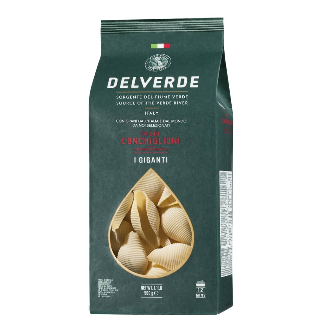 Makaronai DELVERDE CONCHIGLIONI, 500 g
