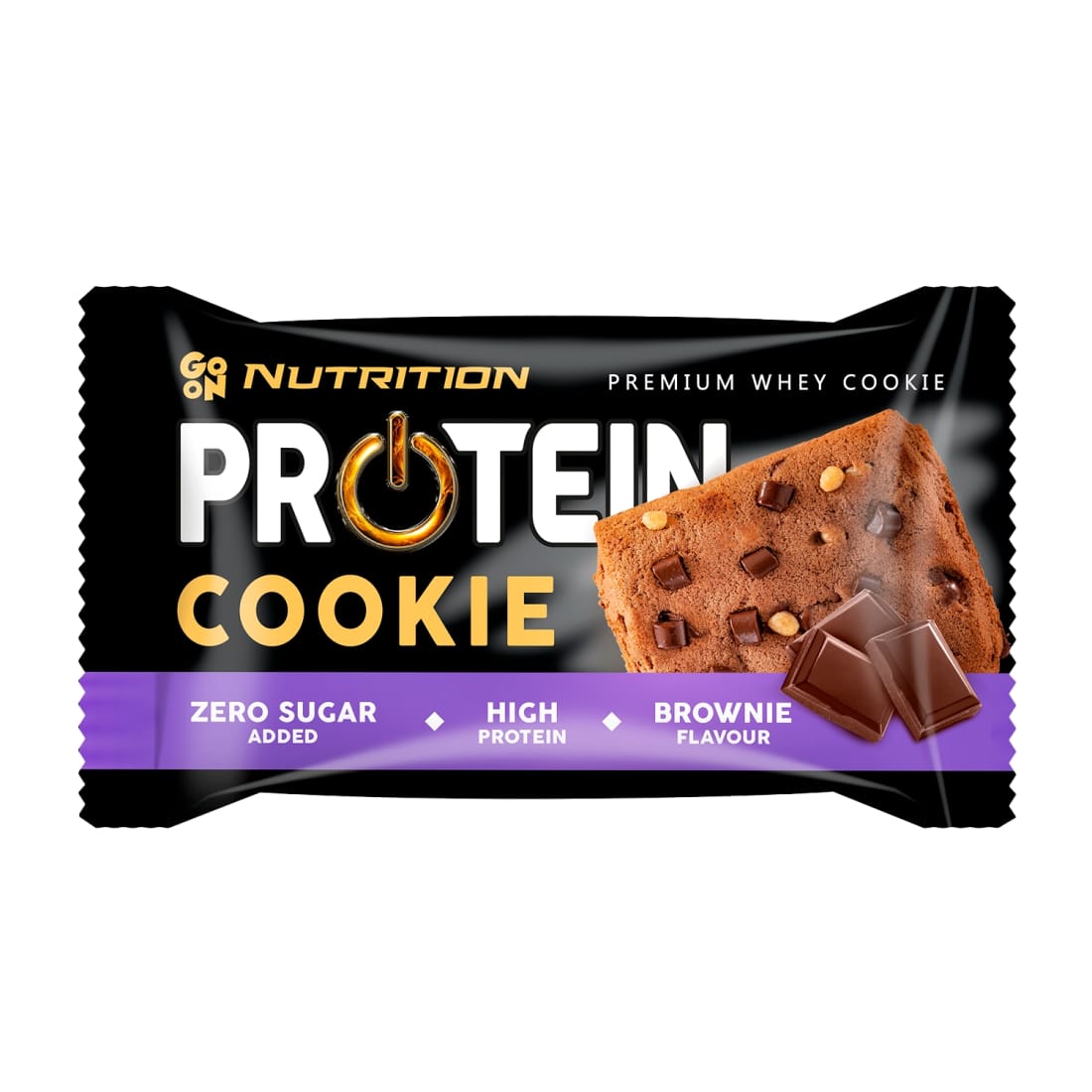 Balt. sausainis su sald. GO ON BROWNIE, 50 g