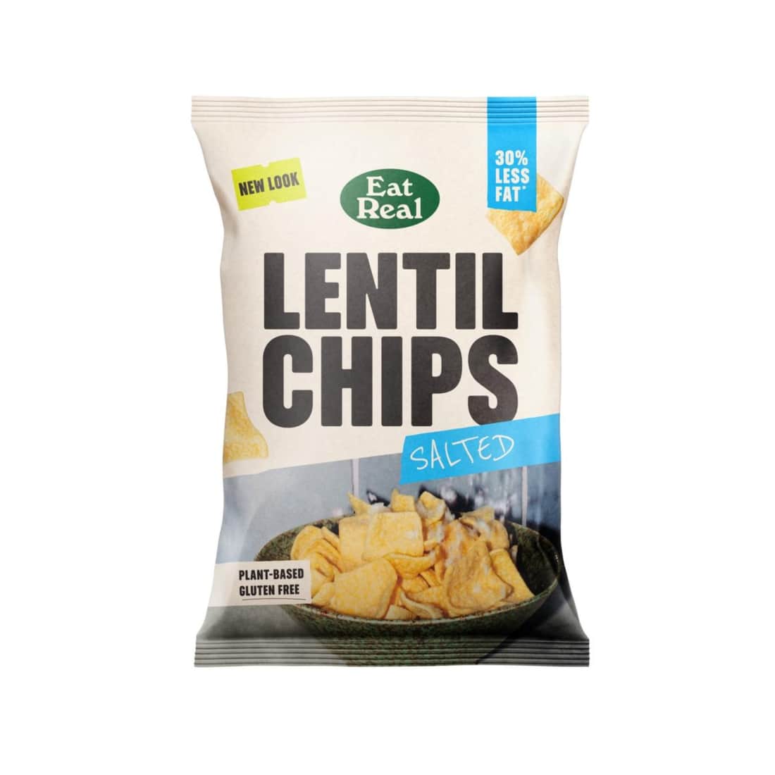 Lęšių traškučiai su druska EAT REAL, 95 g