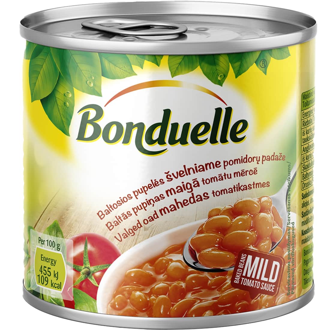 Baltos pupelės su pom. pad. BONDUELLE, 430 g