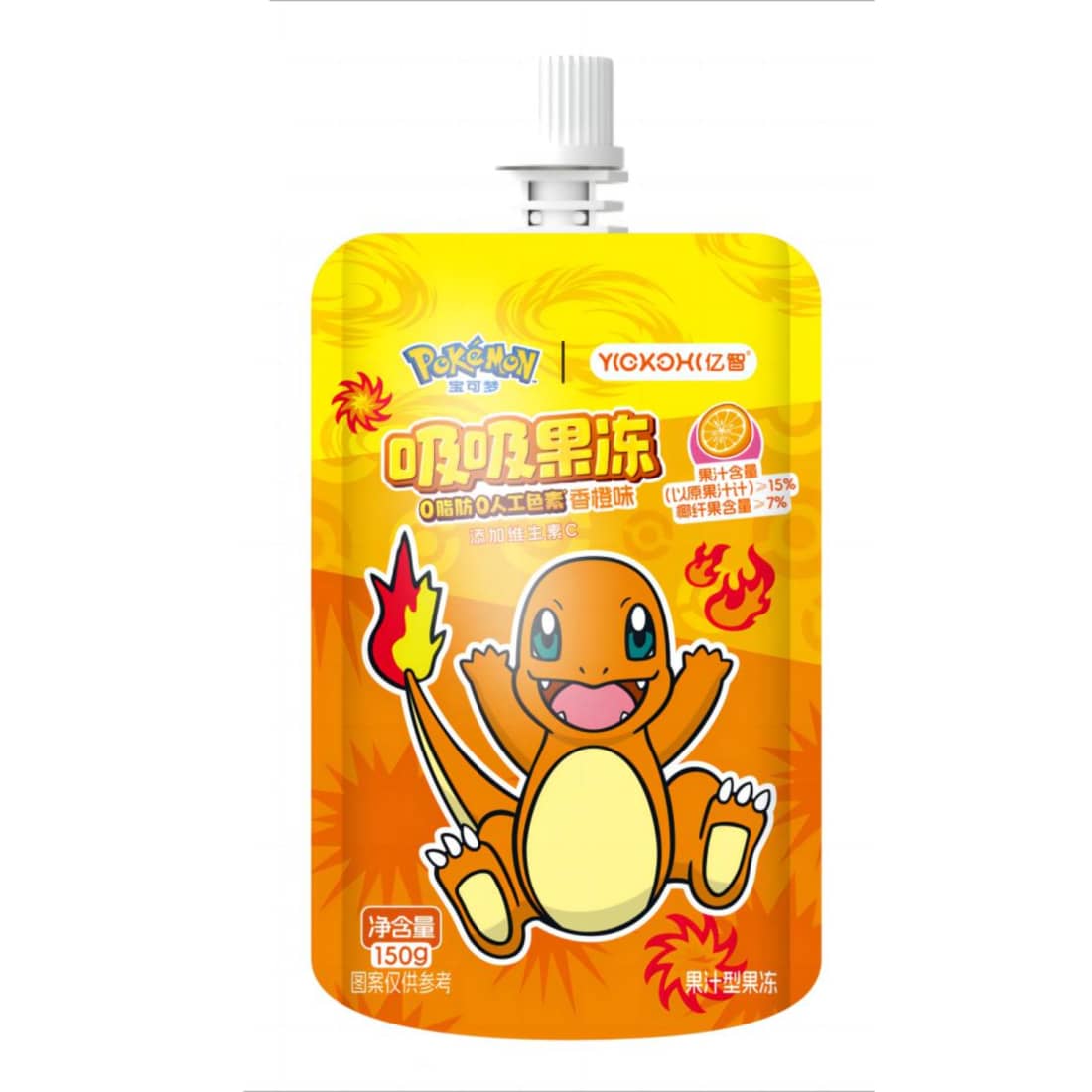 Apelsinų skonio želė POKEMON, 150 g