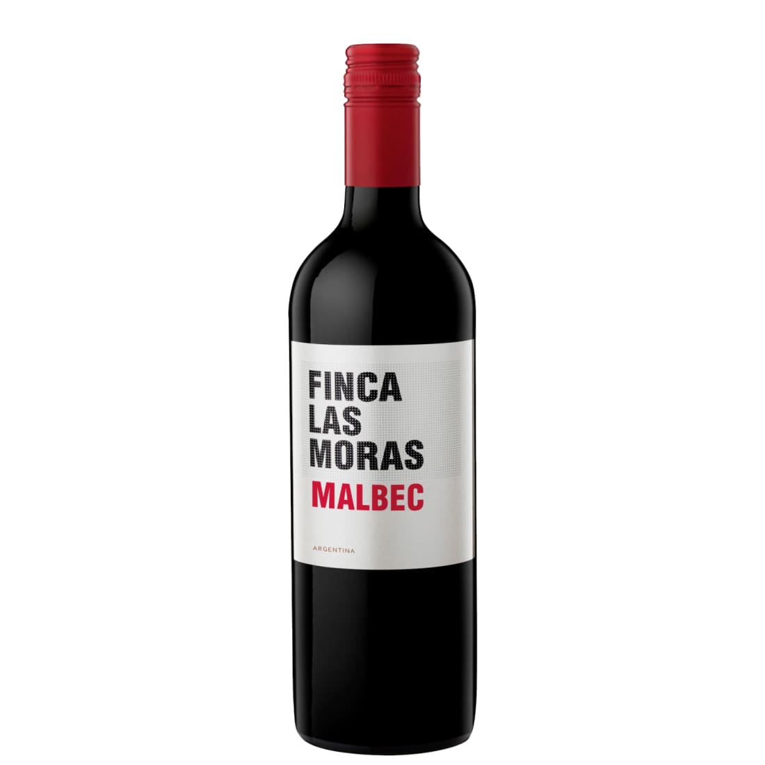 Raud.sausas vynas LAS MORAS MALBEC, 0,75l