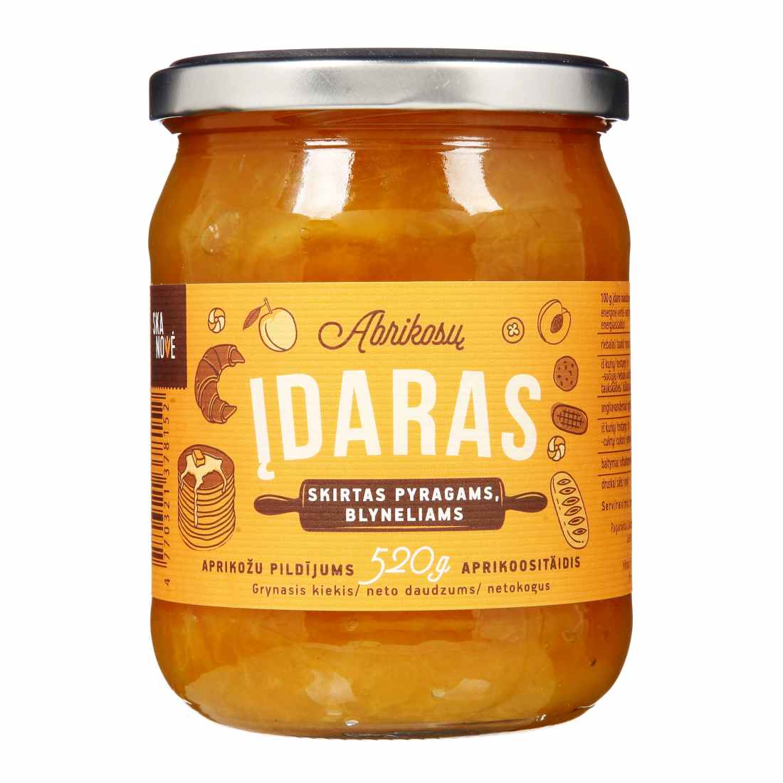 Abrikosų įdaras pyrag.blyn., SKANOVĖ, 520g