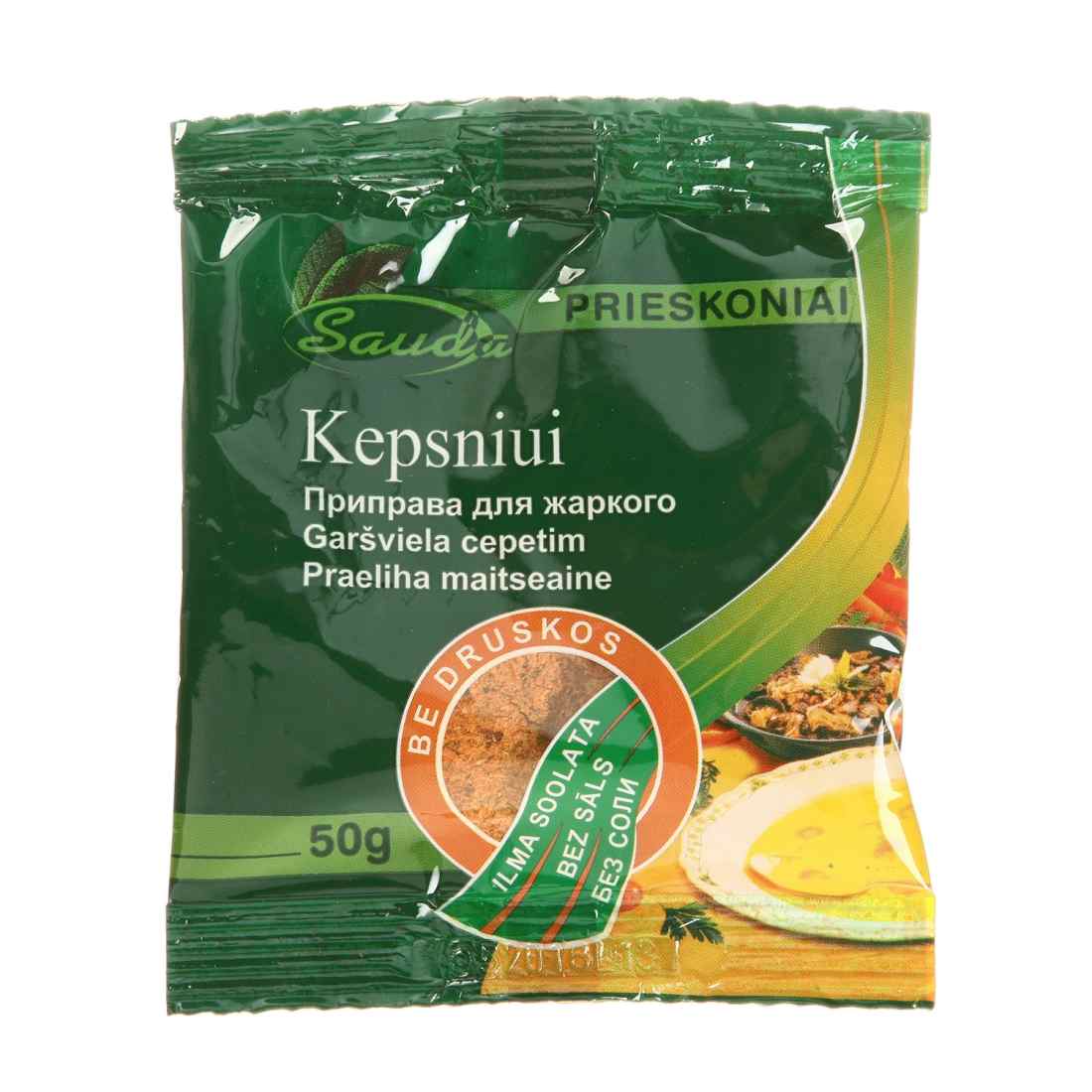 Kepsnių prieskoniai SAUDA (be druskos), 50g