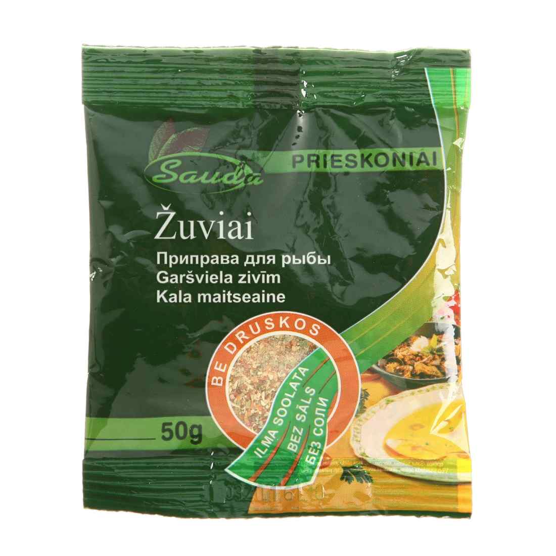 Žuvies prieskoniai SAUDA (be druskos), 50g