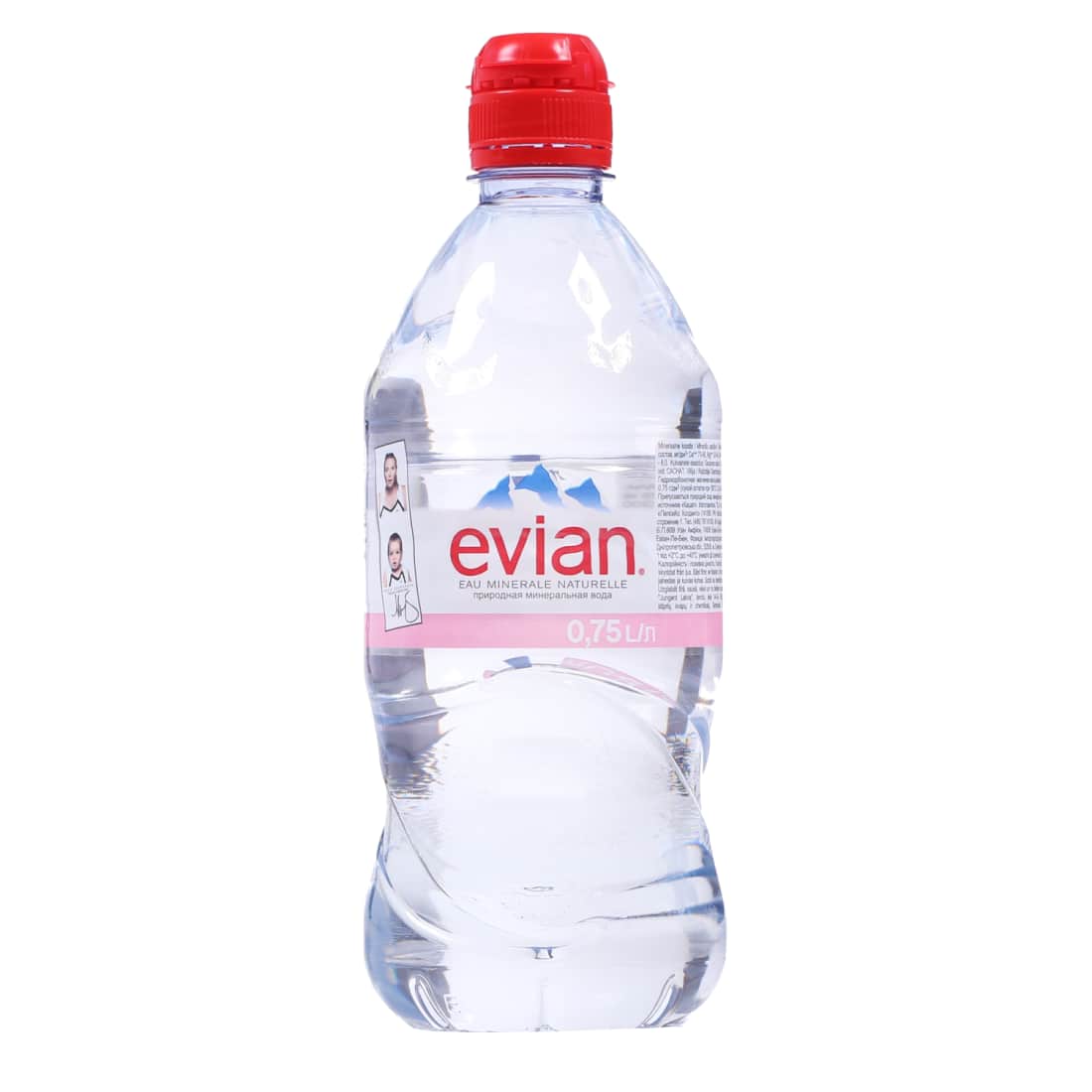 Natūralus mineral. vanduo EVIAN SPORT, 0,75 l