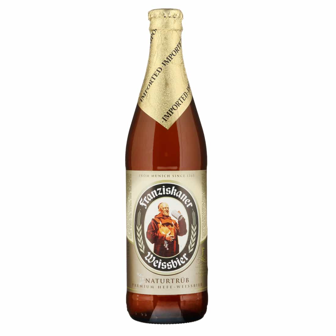 Kvietinis alus FRANZISKANER HEFE, 5 %, 0,5 l