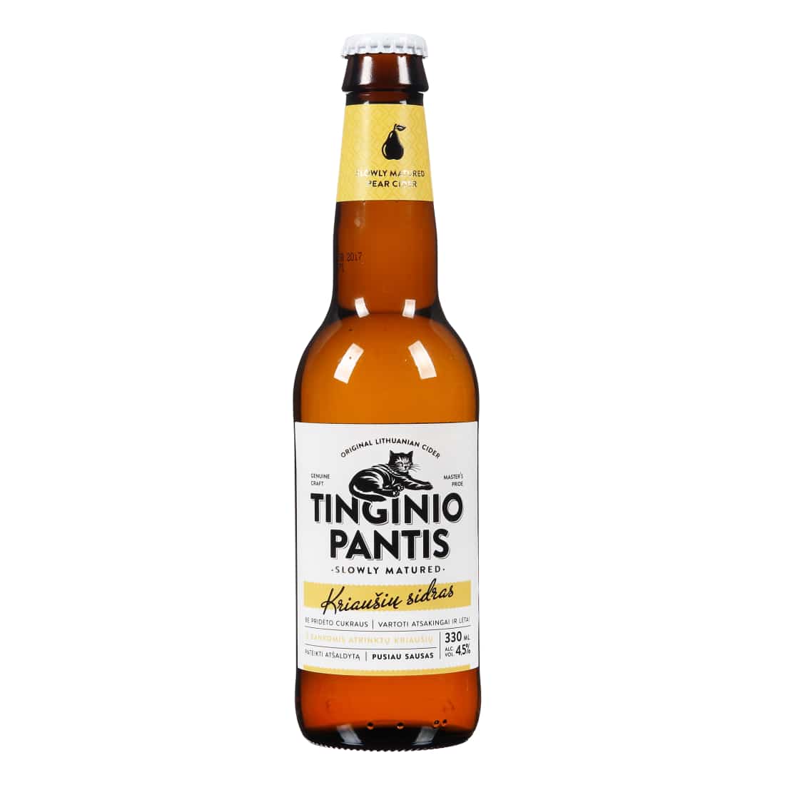 Kr.sk.sidras TINGINIO PANTIS, 4,5 %, 0,33 l