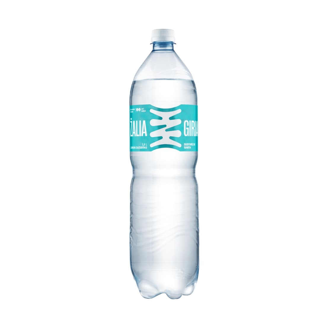 Gazuotas šaltinio vanduo ŽALIA GIRIA, 1,5 l