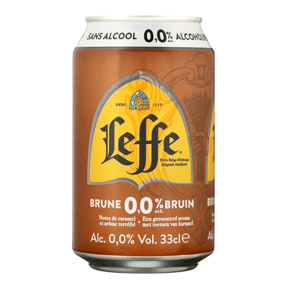 Nealkoholinis alus LEFFE BRUNE, 0,33 l