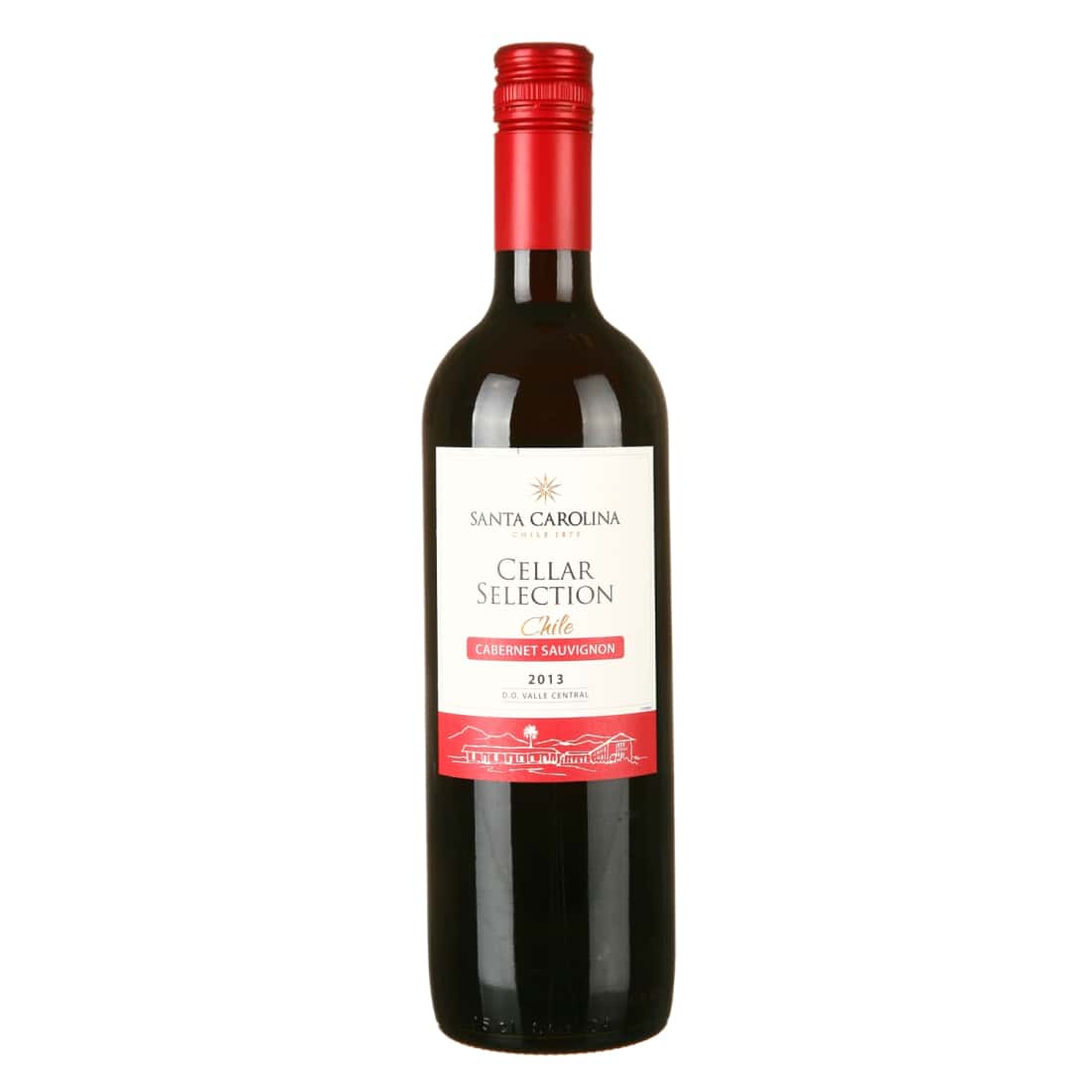 Raudonasis sausas vynas SANTA CAROLINA, 0,75l