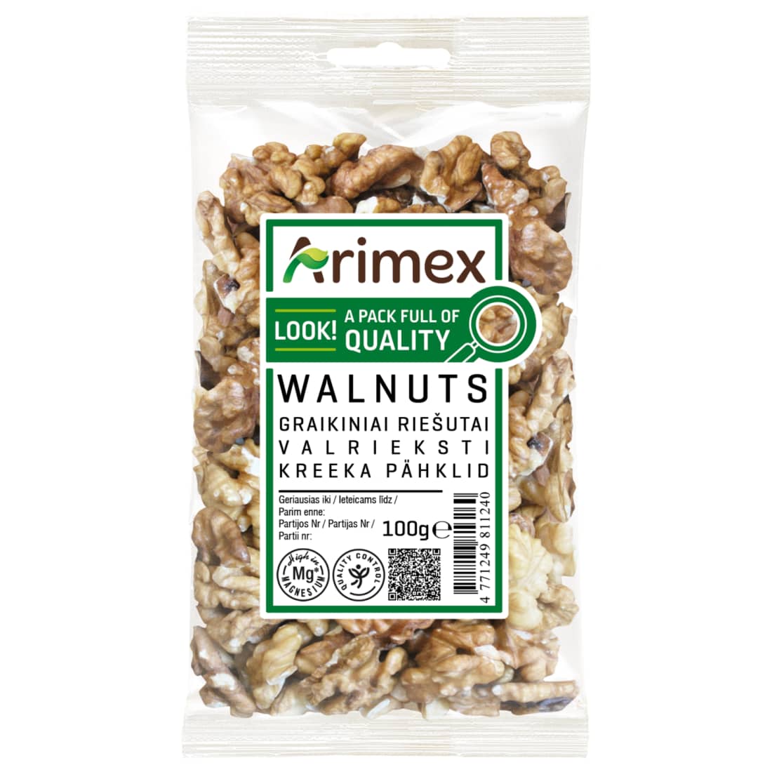 Graikiniai riešutai ARIMEX, 100g