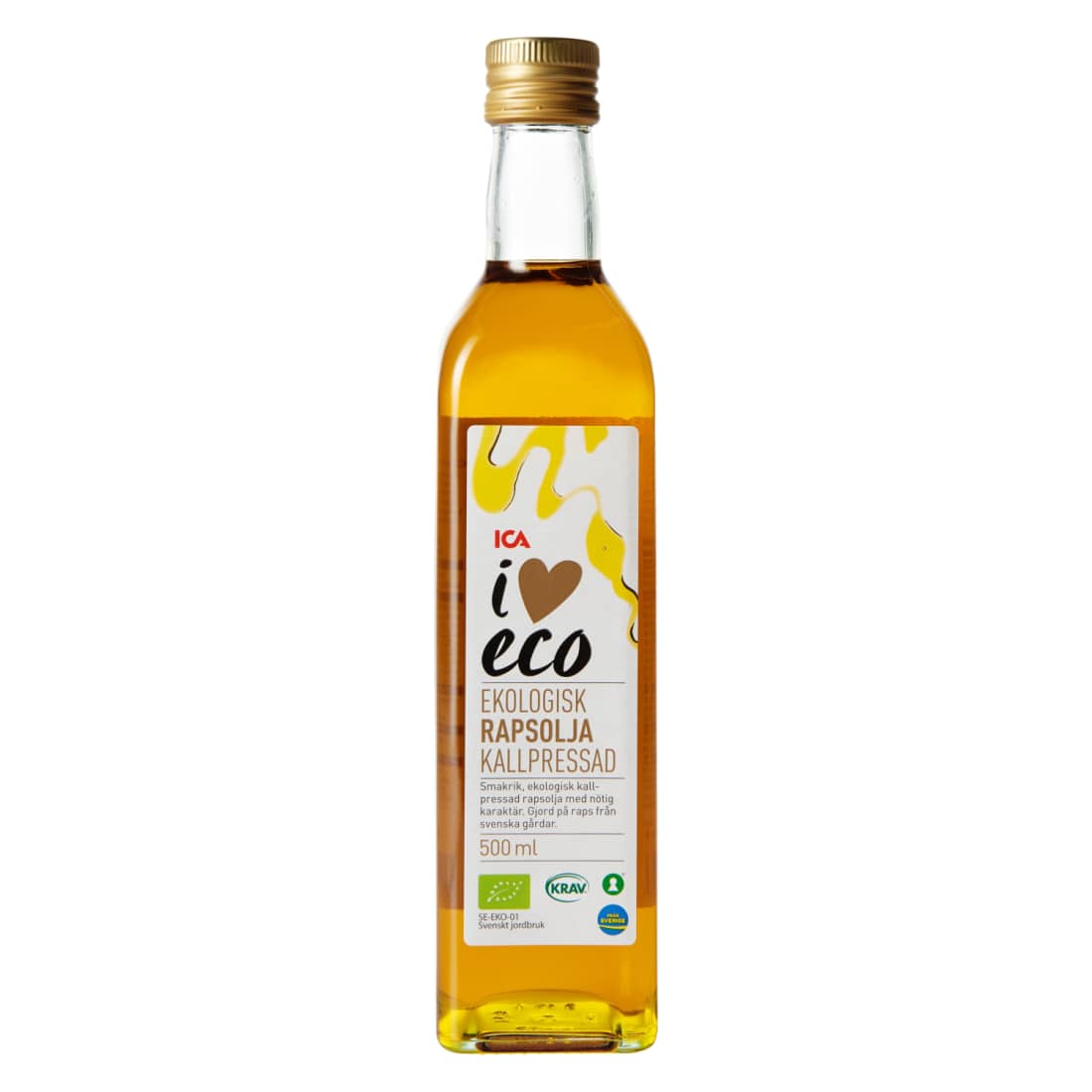 Ekologiškas rapsų aliejus I LOVE ECO, 500ml