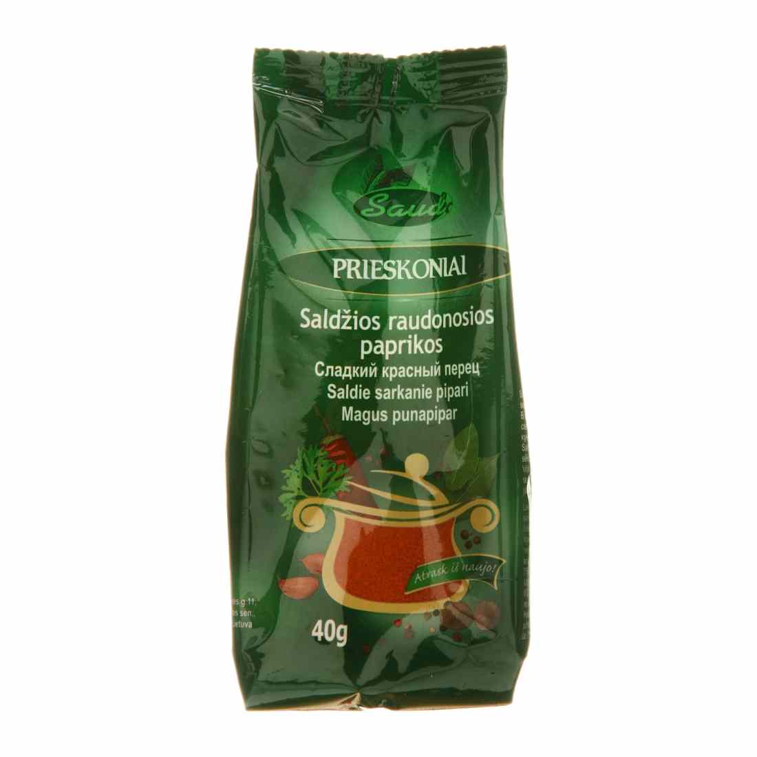 Raudonos saldžiosios paprikos SAUDA, 40g