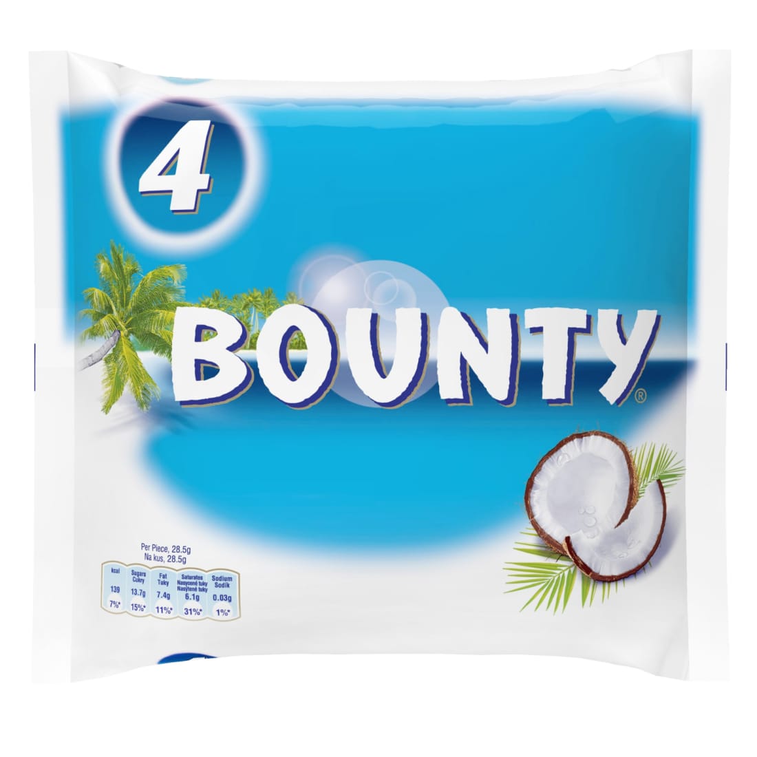 Šokoladinių batonėlių rink. BOUNTY 4Pack,228g