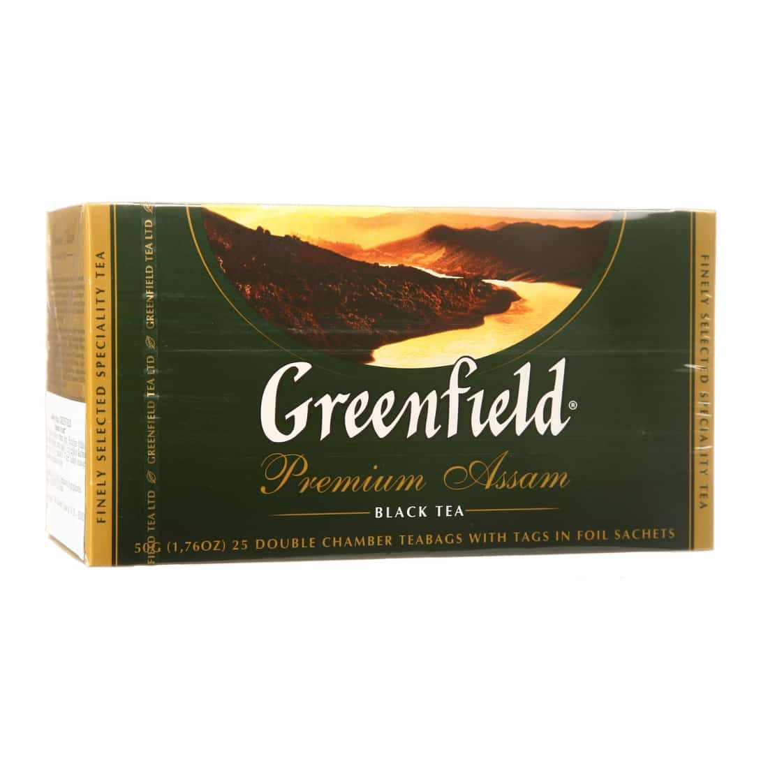 Juod. arbata GREENFIELD PREMIUM ASSAM, 25pak.