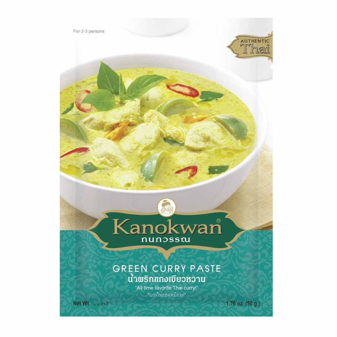 Žaliojo kario pasta KANOKWAN, 50g