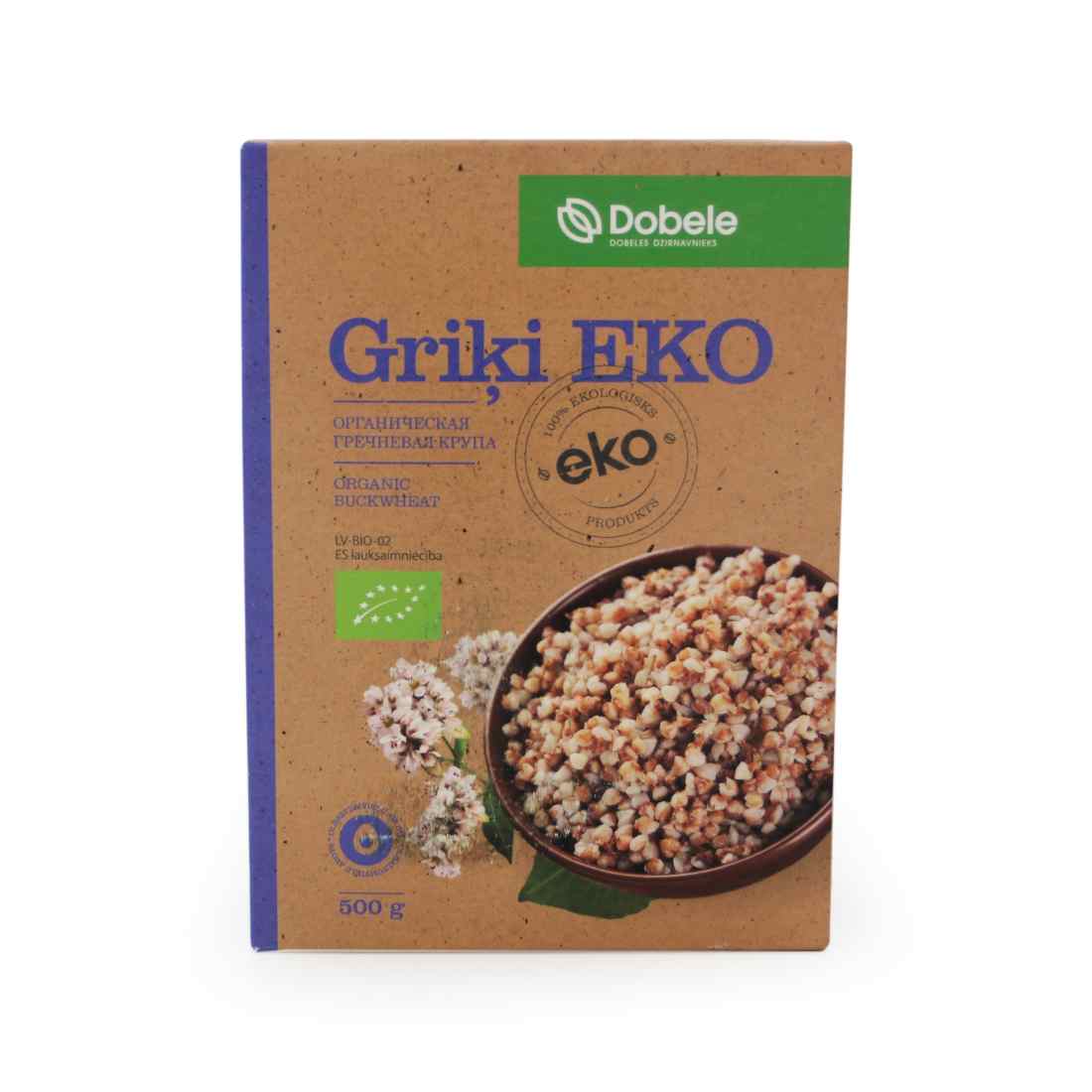 Ekologiški grikiai DOBELE, 500 g