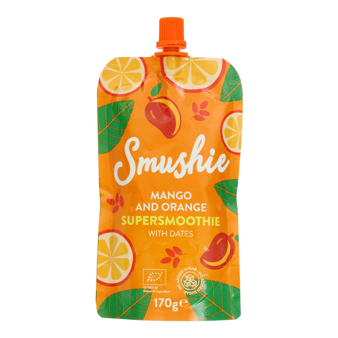 Ek. mango, apels., datulių tyrė SMUSHIE, 170g