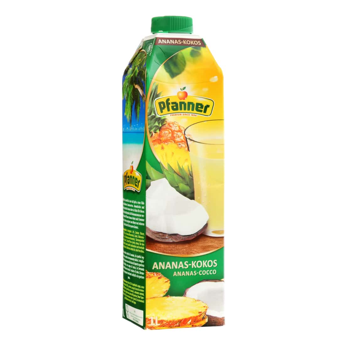 Ananasų ir kokosų sultys PFANNER, 1 l