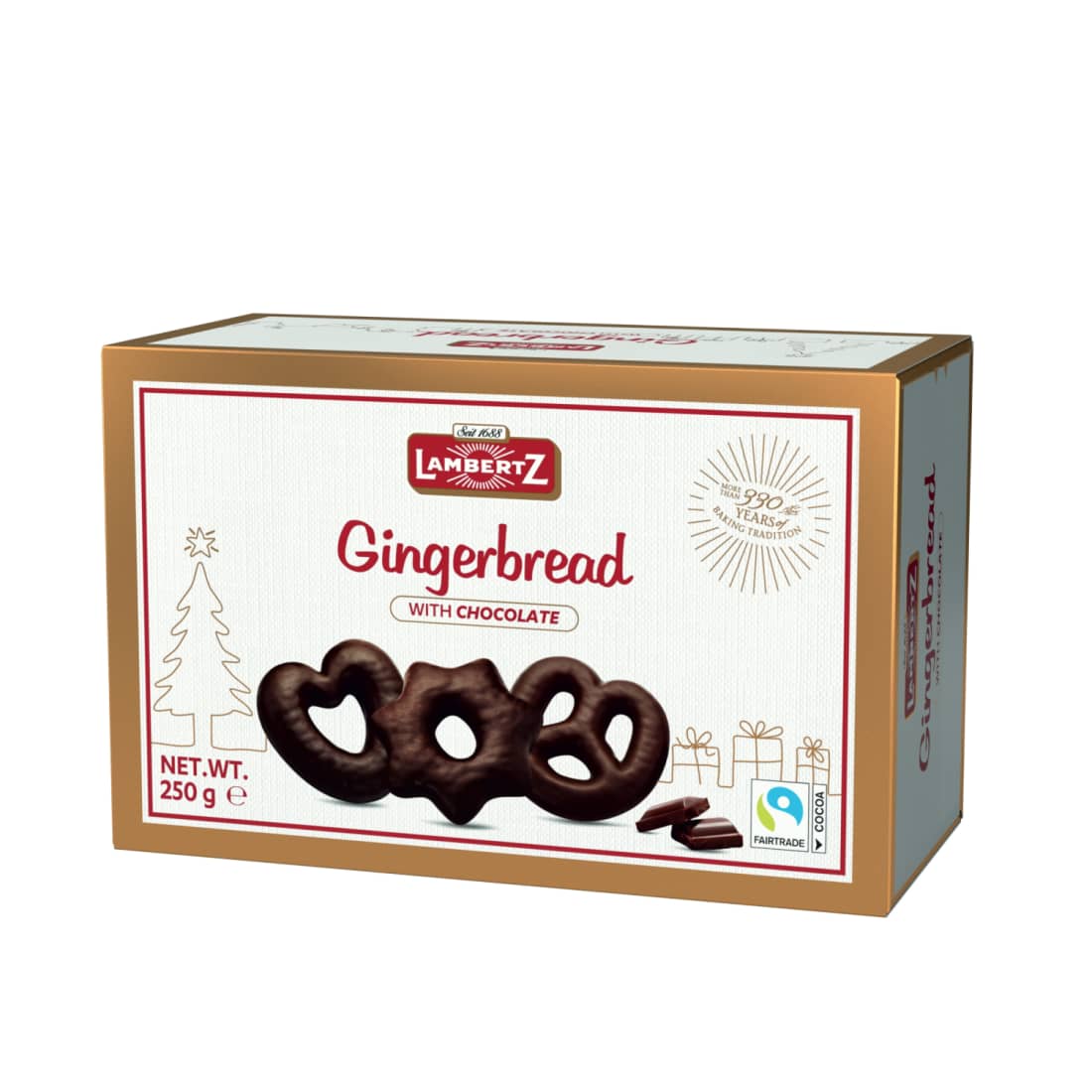 Meduoliai aplieti šokoladu LAMBERTZ, 250 g
