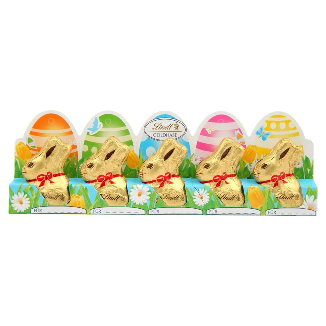 Pieninio šokolado kiškiai LINDT, 5x10 g