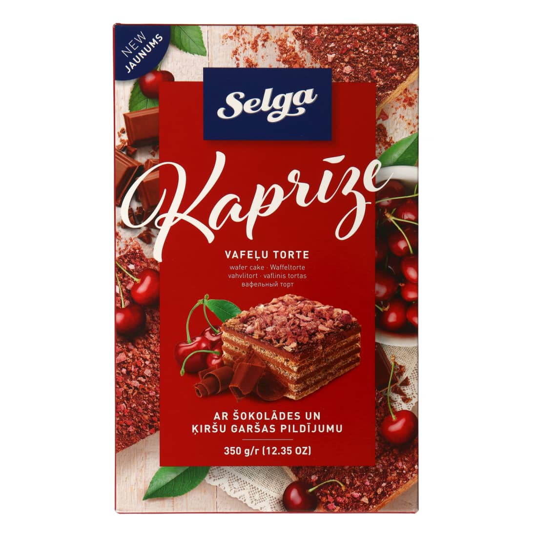 Vaflinis tortas SELGA KAPRIZAS, 350 g