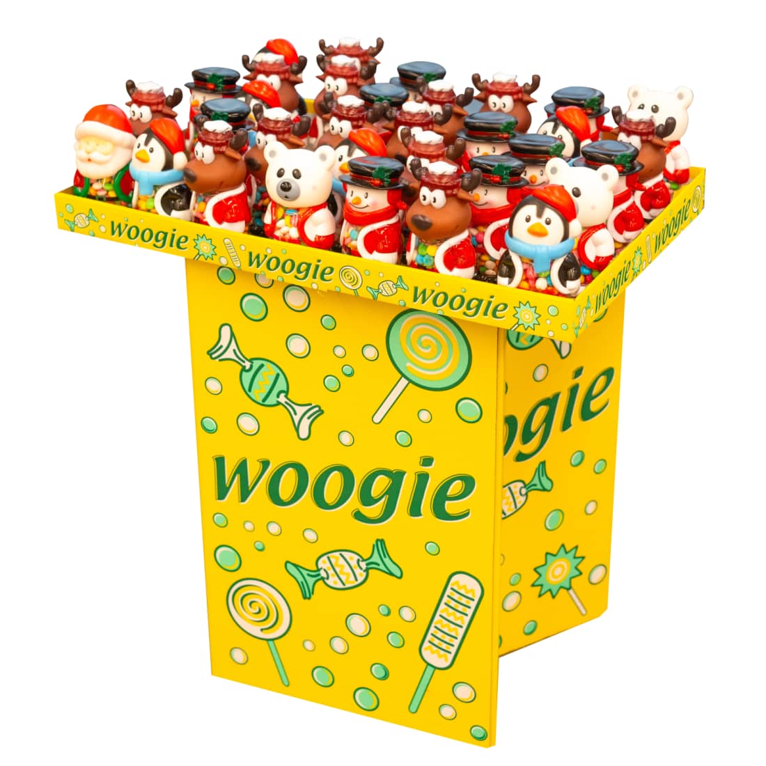 Kalėdiniai saldainiai WOOGIE, dėžutėje, 110 g