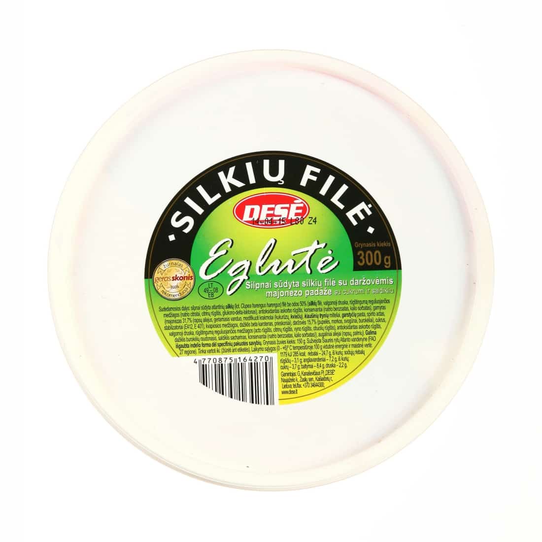 Silkių filė su daržov. majon.pad. EGLUTĖ,300g