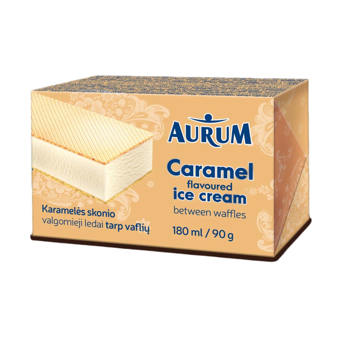 Karamel. sk. valg. ledai AURUM, 180 ml / 90 g
