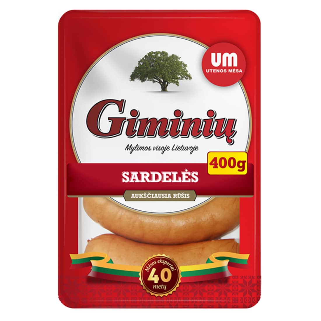 Virtos GIMINIŲ sardelės, a.r., 400 g