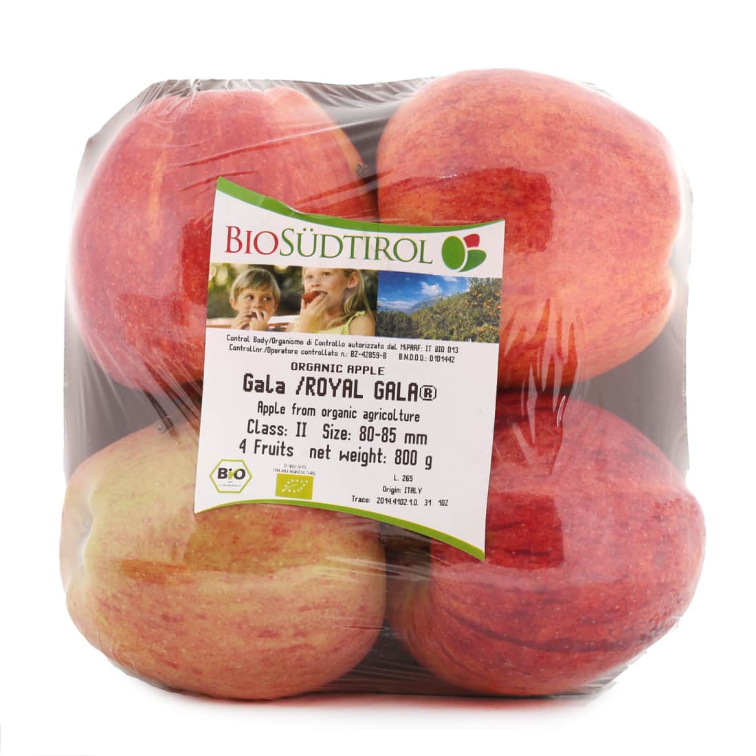 Ekol.obuol. ROYAL GALA ,1 kl.,4vnt