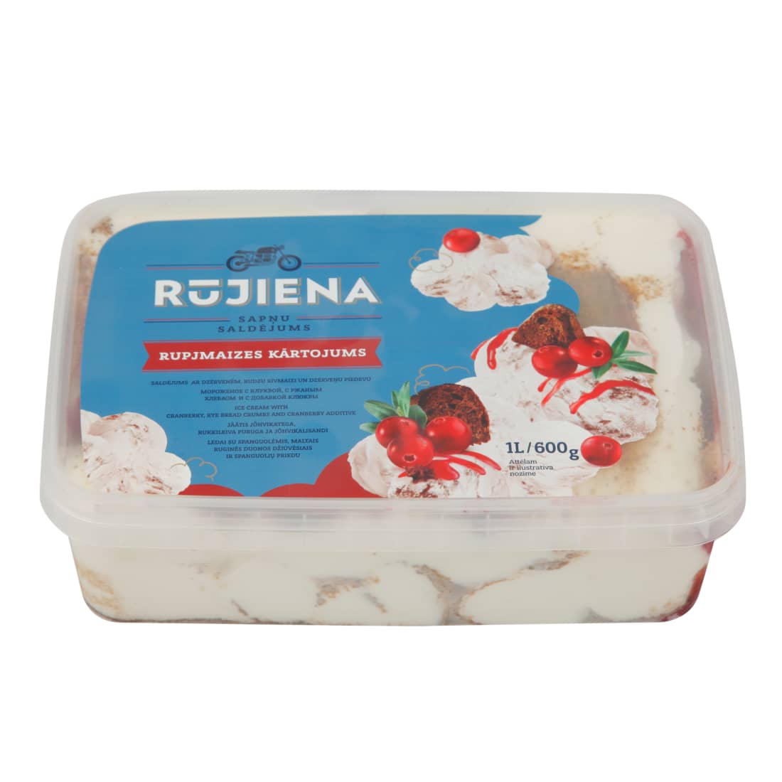 Valg. ledai RUJENAS su spang. dž. 1 l/ 600 g