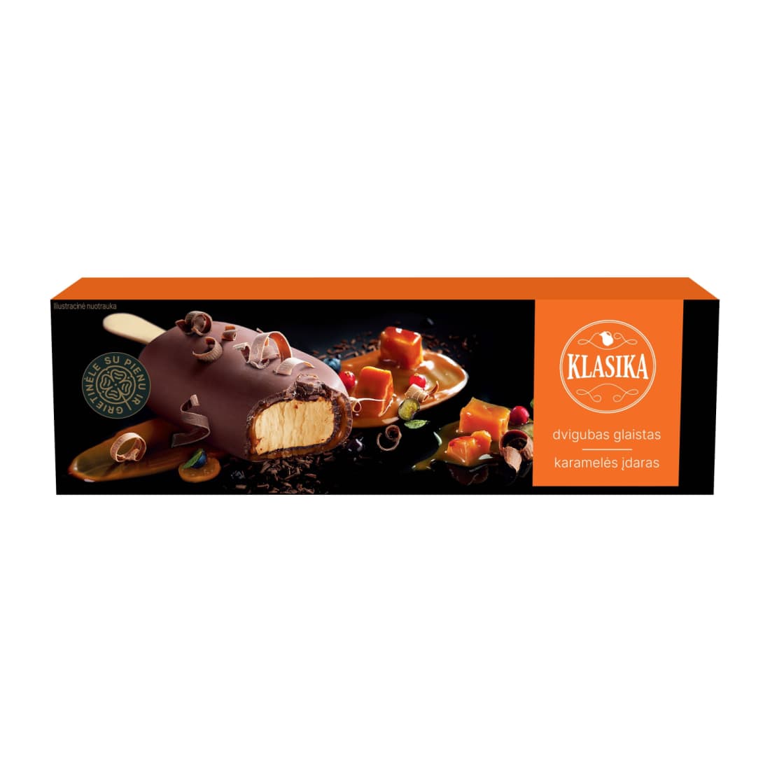 Valg. kar. griet. ledai KLASIKA, 85 g /100 ml
