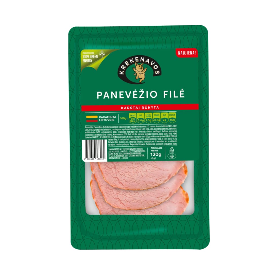 Karštai rūkyta Panevėžio filė, I r., 120 g