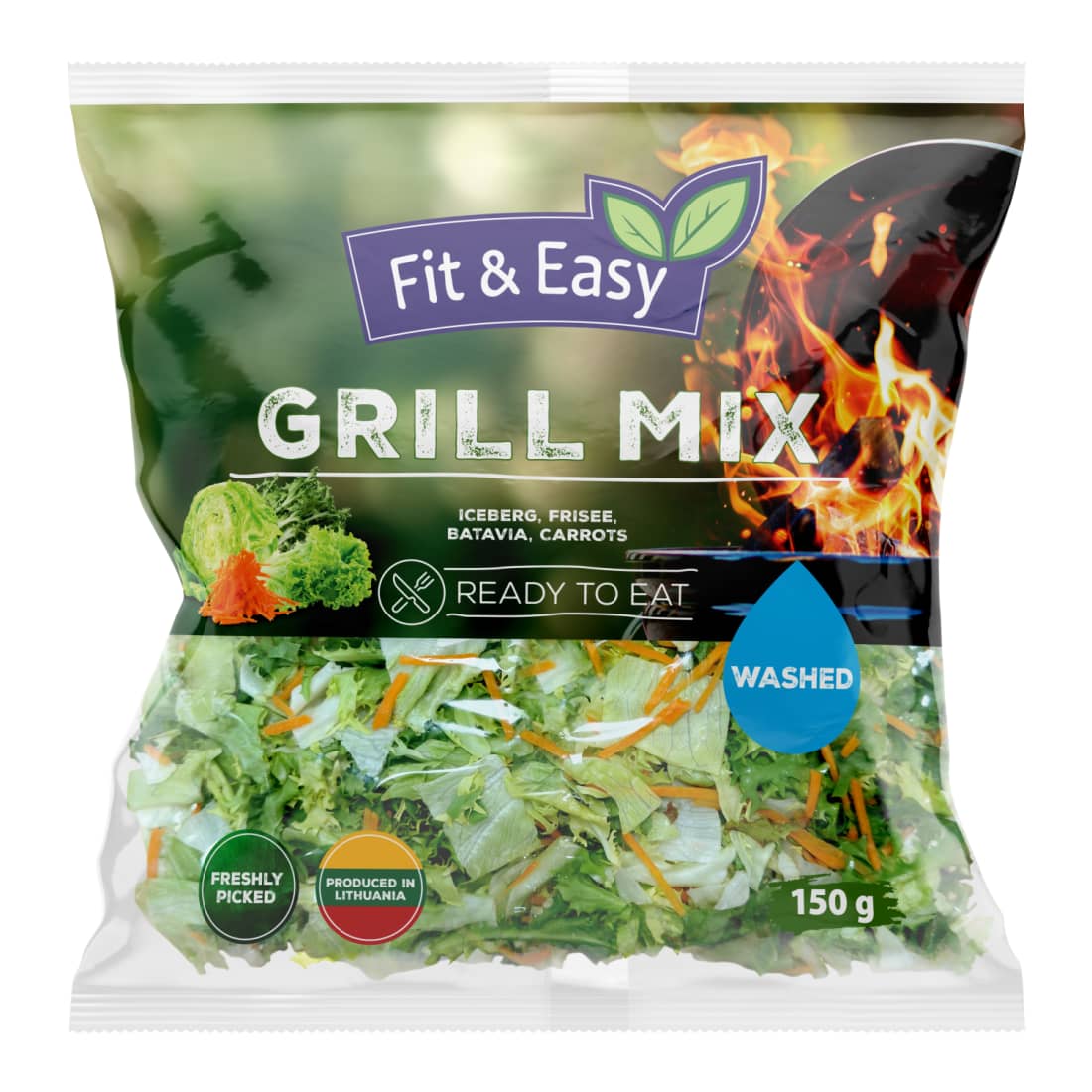 Grilio salotų mišinys FIT & EASY, 150 g
