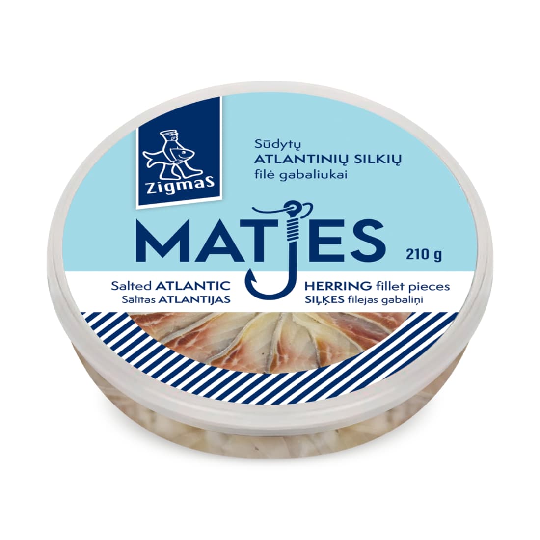 Sūdyti silkių filė gabal. ZIGMAS МАТЕS, 210 g