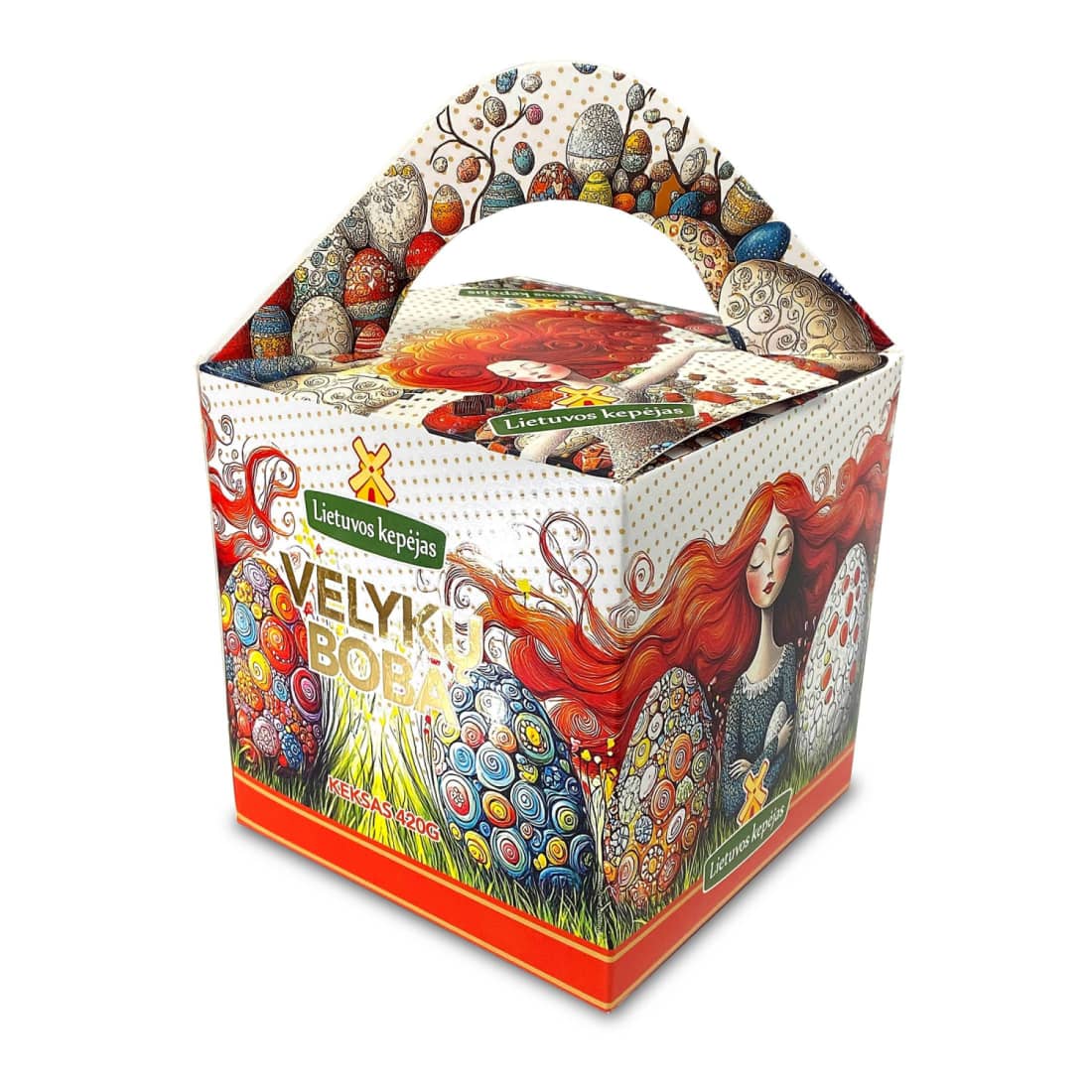 Atitirpintas keksas VELYKŲ BOBA, 420 g