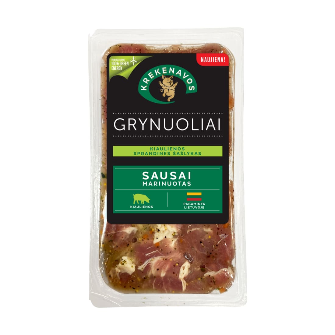 Kiaulien. sauso marin. šašlykas GRYN., 800 g