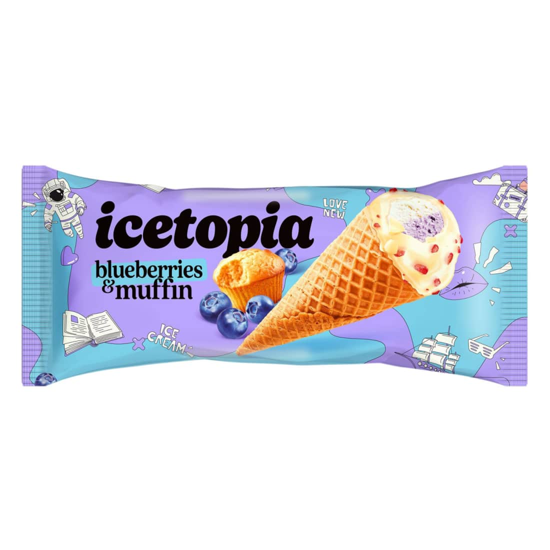 Kekso skon. valg. ledai ICETOPIA, 150ml/100g