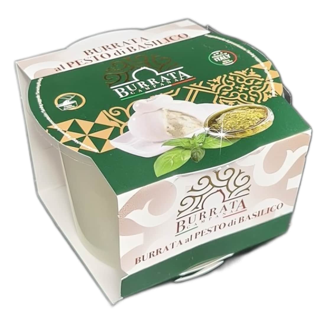 Sūris su bazil. BURRATA CAMPANA, 52 %, 125 g