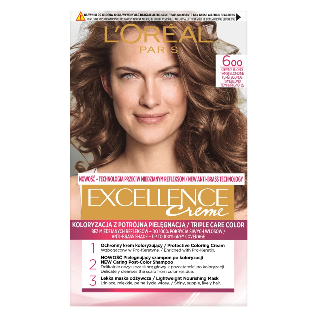 Plaukų dažai L'OREAL EXCELLENCE, Nr. 6