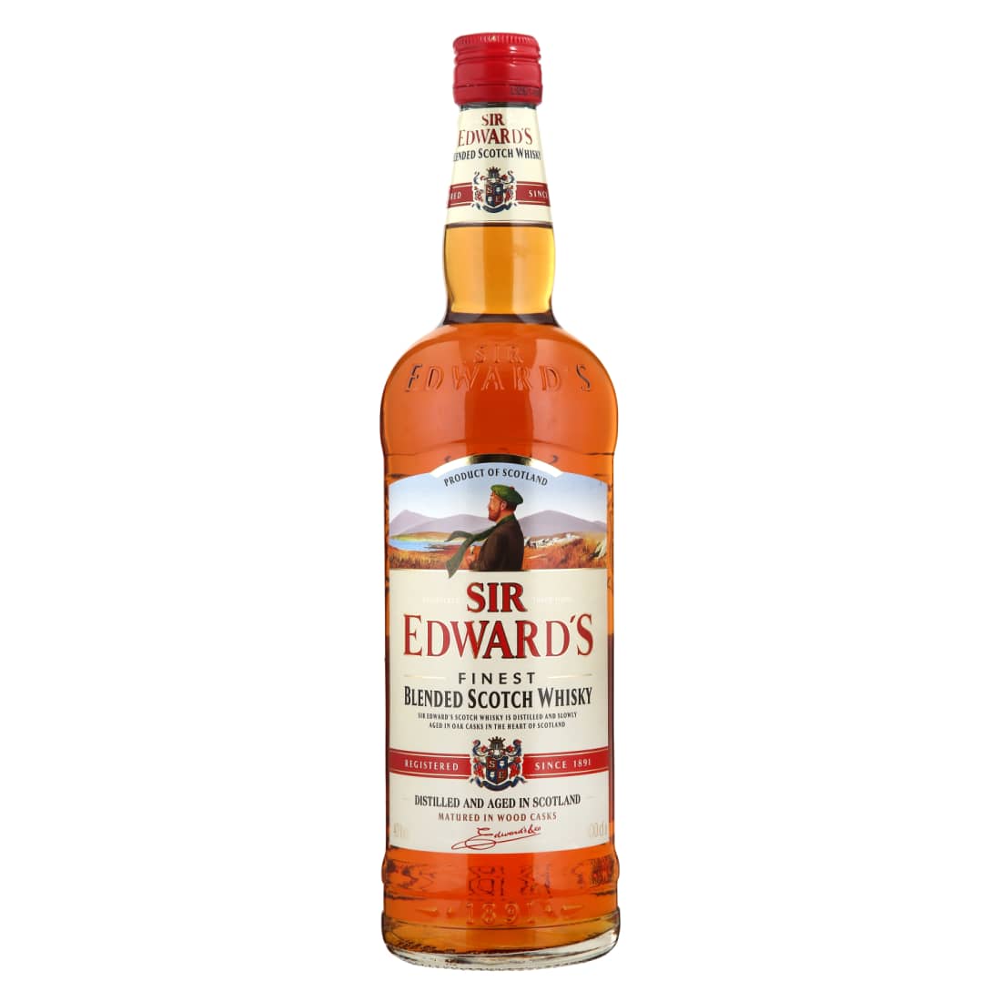 Viskis SIR EDWARD'S, 40 %, 1l